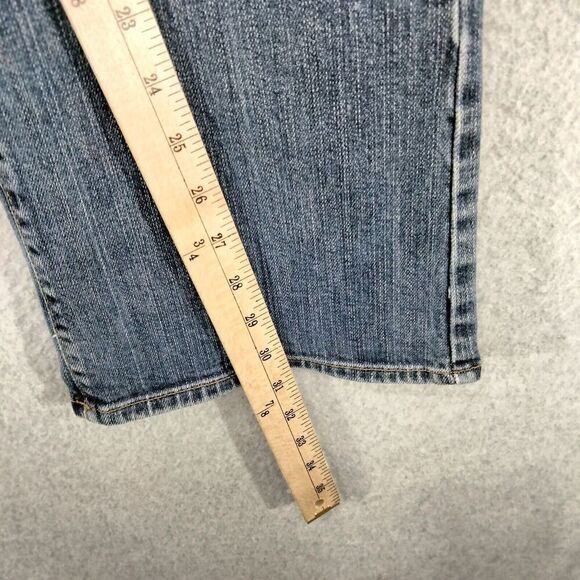 Lucky Brand Dungarees Jeans Wmns 8 / 29 x 31 Blue Medium Wash Faded Distressed - Picture 6 of 12